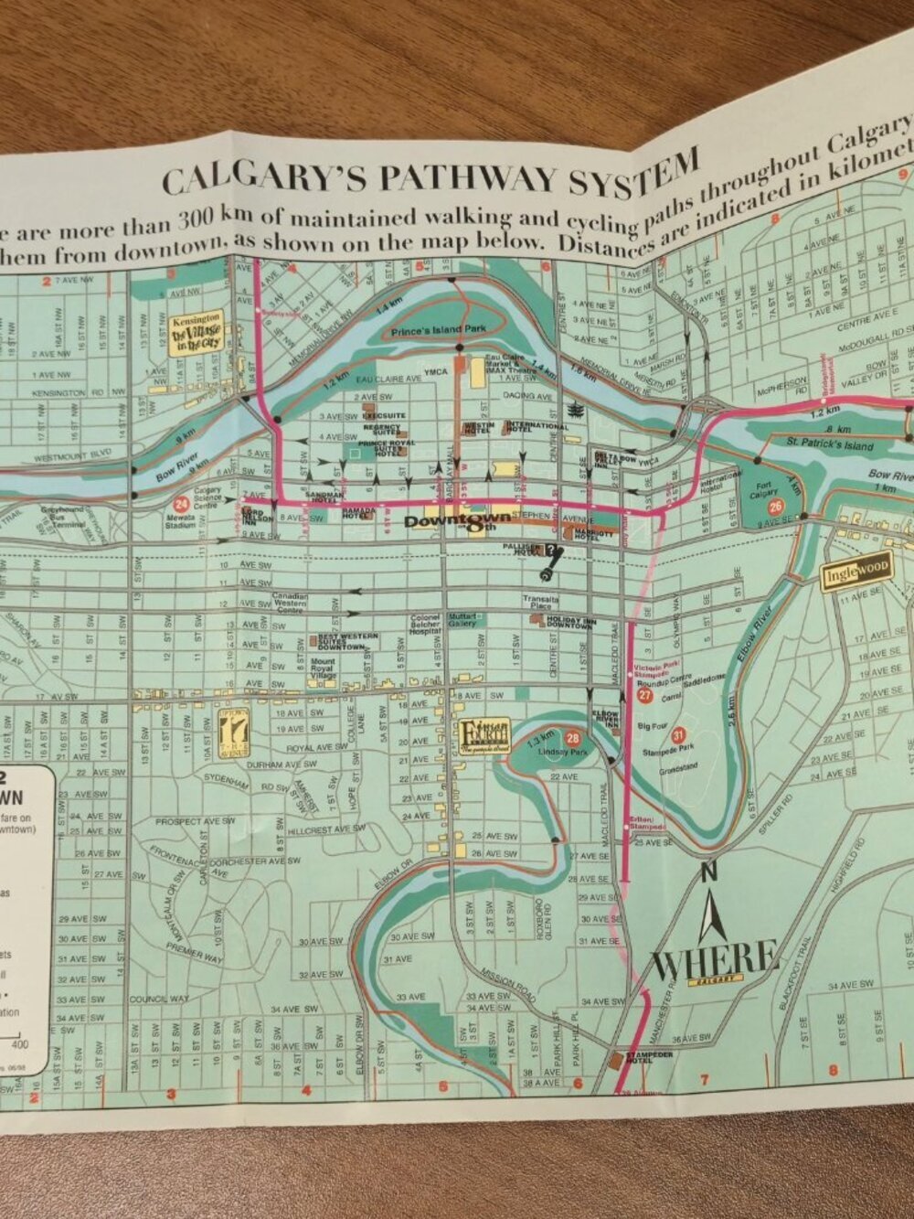 Calgary Alberta Vintage Map Bundle University of Calgary UofC 1990s YYC Lot of 4 - Picture 11 of 16